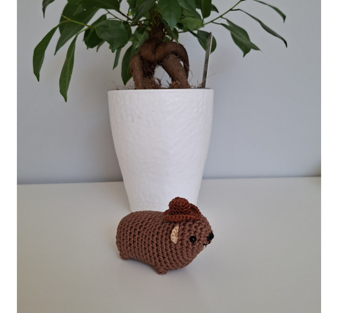 Awawa Hyrax in Cowboy Hat – Tiny Handmade Companion