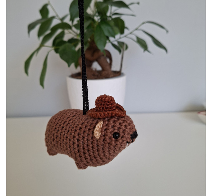Awawa Hyrax in Cowboy Hat – Tiny Handmade Companion