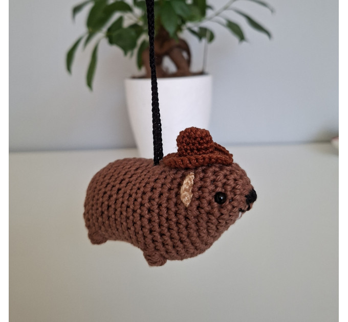 Awawa Hyrax in Cowboy Hat – Tiny Handmade Companion