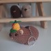 Handmade crochet Awawa Rock Hyrax with propeller hat, rear view mirror, bag charm, keychain, summer lovers gift, Cape hyrax hanging