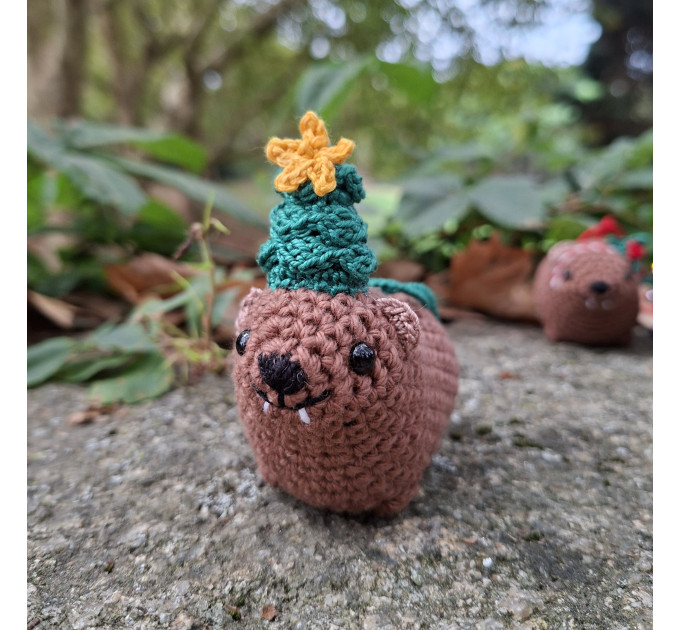 Christmas Tree Awawa – Handmade Crochet Rock Hyrax