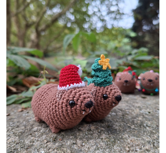 Christmas Tree Awawa – Handmade Crochet Rock Hyrax