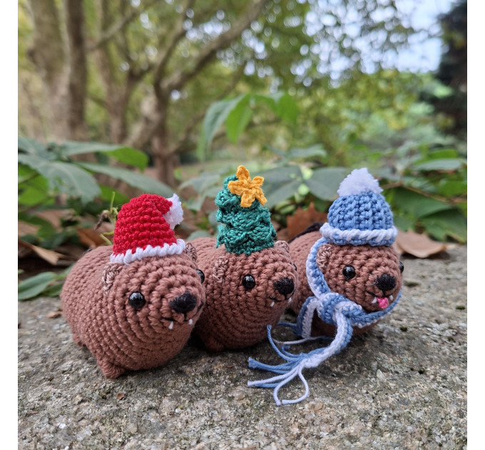 Christmas Tree Awawa – Handmade Crochet Rock Hyrax