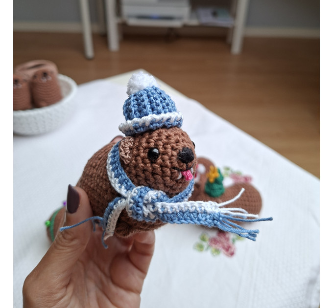 Christmas Tree Awawa – Handmade Crochet Rock Hyrax