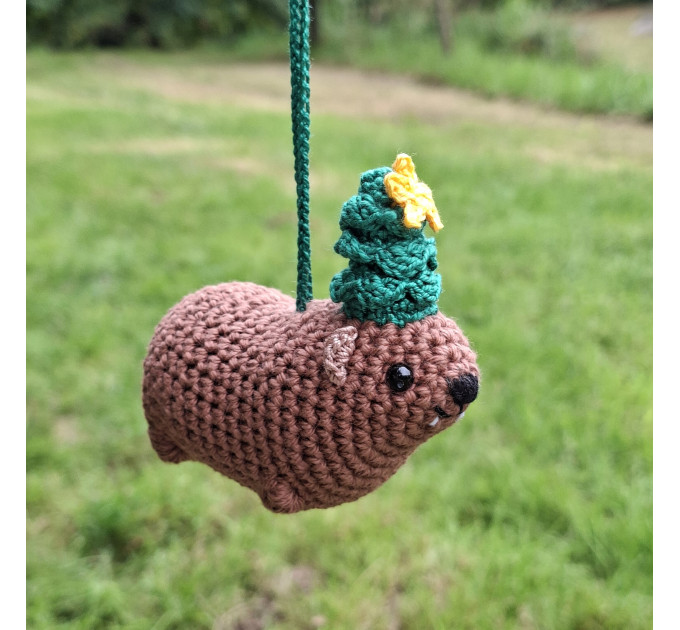 Christmas Tree Awawa – Handmade Crochet Rock Hyrax