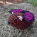 Crochet Awawa-Bat Halloween Hyrax Keychain, Handmade Car Rear-View Mirror Charm, hanging rock hyrax with bat wings