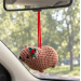 Crochet Awawa Christmas Car Charm – Handmade Rock Hyrax with Holly
