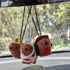 Crochet Halloween Hyrax (Awawa) collection - Count Dracula, Mummy awawa and awawa wearing a Candy Corn hat