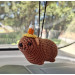 Crochet Halloween Hyrax (Awawa) collection - Count Dracula, Mummy awawa and awawa wearing a Candy Corn hat