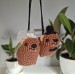 Crochet Hanging Awawa / Hyrax — Wedding Style (Car Mirror, Keychain, Backpack Charm)