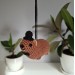 Crochet Hanging Awawa / Hyrax — Wedding Style (Car Mirror, Keychain, Backpack Charm)