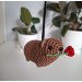 Crochet Rock Hyrax “Awawa” – Valentine’s Day Keychain / Bag Charm / Car charm