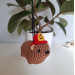 Cute handmade Awawa (rock hyrax) with a tiny fireman helmet