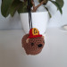 Cute handmade Awawa (rock hyrax) with a tiny fireman helmet