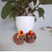 Cute handmade Awawa (rock hyrax) with a tiny fireman helmet