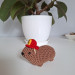 Cute handmade Awawa (rock hyrax) with a tiny fireman helmet