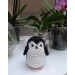 Funny Nihilist Penguin Crochet Keychain – “Why Not” Penguin Meme Car Charm, Backpack Pendant