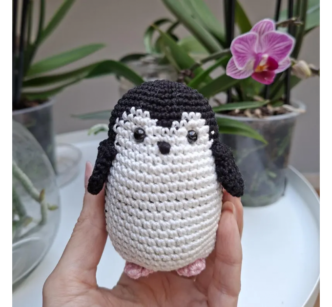 Funny Nihilist Penguin Crochet Keychain – “Why Not” Penguin Meme Car Charm, Backpack Pendant