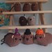 Halloween style Hyrax, handmade crochet awawa animal with Witch hat, Top hat, Pumpkin hat, unique rear view mirror charm, bag accessory, or keychain