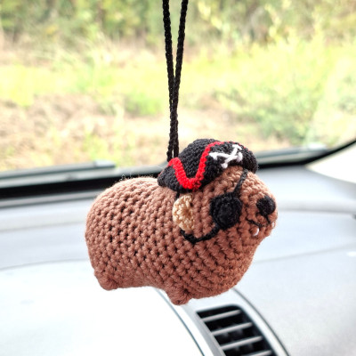 Handmade Crochet Pirate Hyrax (Awawa)