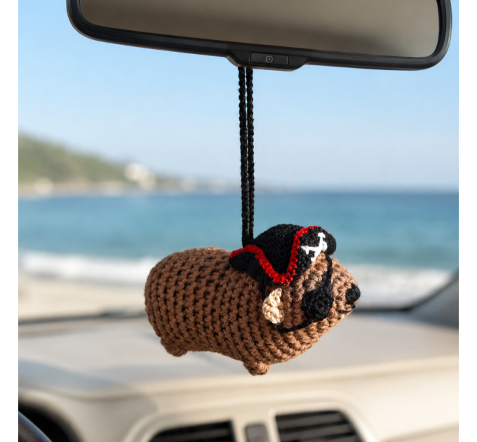 Handmade Crochet Pirate Hyrax (Awawa)