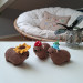 Handmade Crochet Rock Hyrax (Awawa) Charm – Collectible Aesthetic, Awawa wearing Sunflower, Bluebell or Mushroom hat