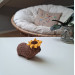 Handmade Crochet Rock Hyrax (Awawa) Charm – Collectible Aesthetic, Awawa wearing Sunflower, Bluebell or Mushroom hat