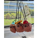 Handmade Crochet Rock Hyrax (Awawa) Charm – Collectible Aesthetic, Awawa wearing Sunflower, Bluebell or Mushroom hat