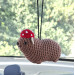Handmade Crochet Rock Hyrax (Awawa) Charm – Collectible Aesthetic, Awawa wearing Sunflower, Bluebell or Mushroom hat