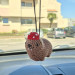 Handmade Crochet Rock Hyrax (Awawa) Charm – Collectible Aesthetic, Awawa wearing Sunflower, Bluebell or Mushroom hat