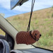 Handmade Crochet Rock Hyrax (Awawa), Rock fan gift, Rearview mirror car charm