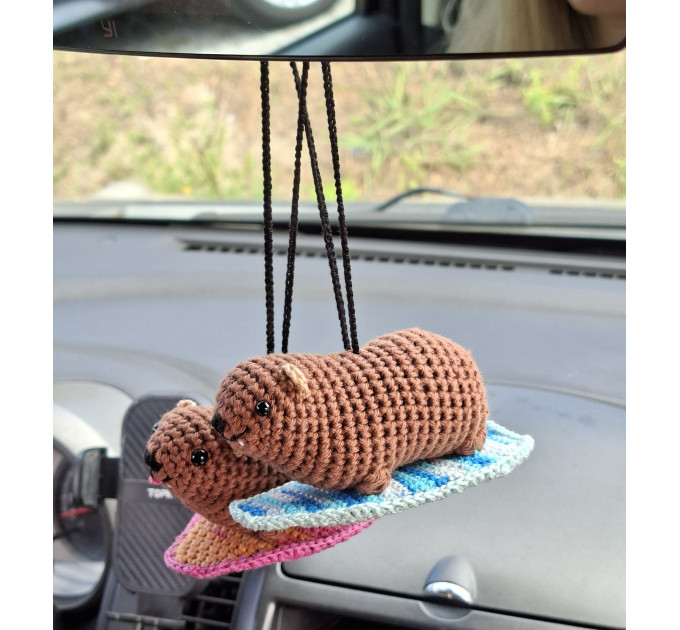 Handmade Crochet Surfing Hyrax (Awawa)