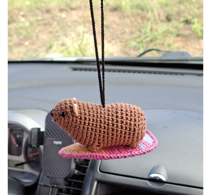 Handmade Crochet Surfing Hyrax (Awawa)