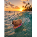 Handmade Crochet Surfing Hyrax (Awawa)