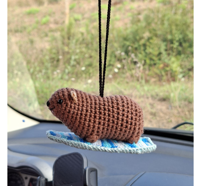 Handmade Crochet Surfing Hyrax (Awawa)