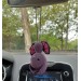 Hanging bat crochet car charm for rear view mirror