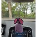 Hanging bat crochet car charm for rear view mirror