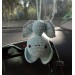 Hanging bat crochet car charm for rear view mirror