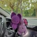 Hanging bat crochet car charm for rear view mirror