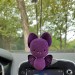 Hanging bat crochet car charm for rear view mirror