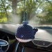 Hanging crochet whale car charm or backpack pendant