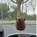 Rock Hyrax Wawa Awawa animal for rear view mirror, bag charm, keychain, Christmas ornament, handmade crochet gift, Cape hyrax hanging