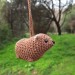 Rock Hyrax Wawa Awawa animal for rear view mirror, bag charm, keychain, Christmas ornament, handmade crochet gift, Cape hyrax hanging