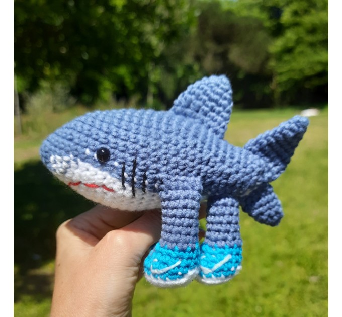 Tralalero Tralala Italian Brainrot Animal crochet plushie, keychain or bag charm