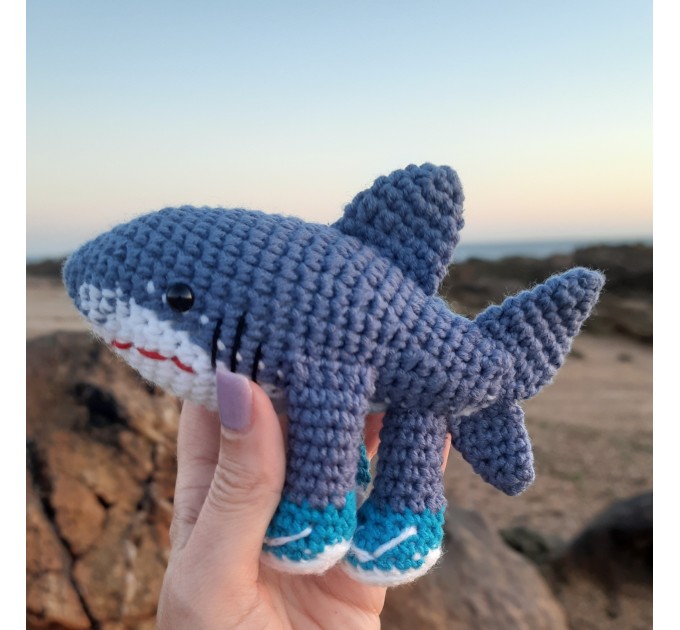 Tralalero Tralala Italian Brainrot Animal crochet plushie, keychain or bag charm