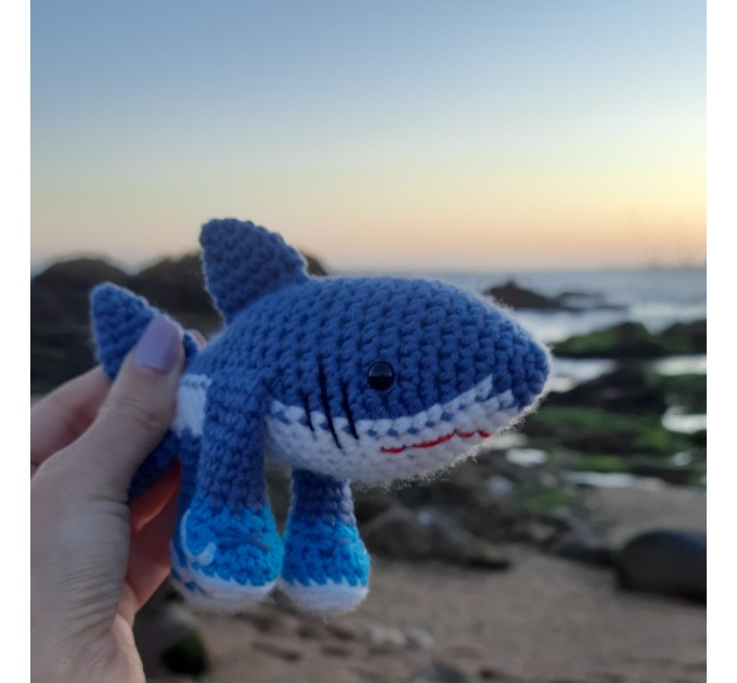 Tralalero Tralala Italian Brainrot Animal crochet plushie, keychain or bag charm