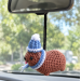 Winter Awawa Crochet Charm – Handmade Rock Hyrax with Beanie & Scarf