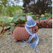 Winter Awawa Crochet Charm – Handmade Rock Hyrax with Beanie & Scarf