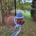 Winter Awawa Crochet Charm – Handmade Rock Hyrax with Beanie & Scarf