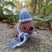 Winter Awawa Crochet Charm – Handmade Rock Hyrax with Beanie & Scarf